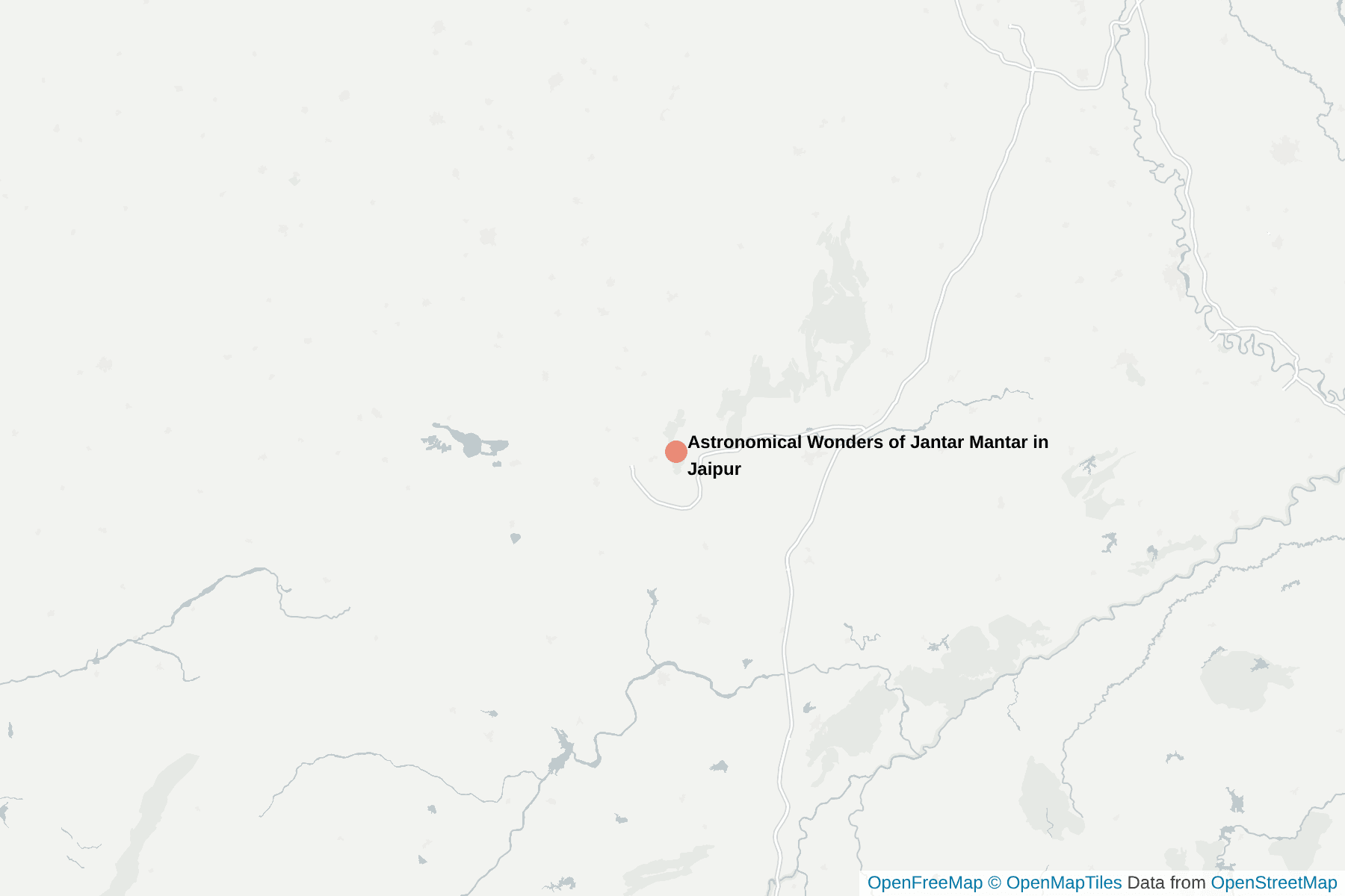 Map of Astronomical Wonders of Jantar Mantar in Jaipur