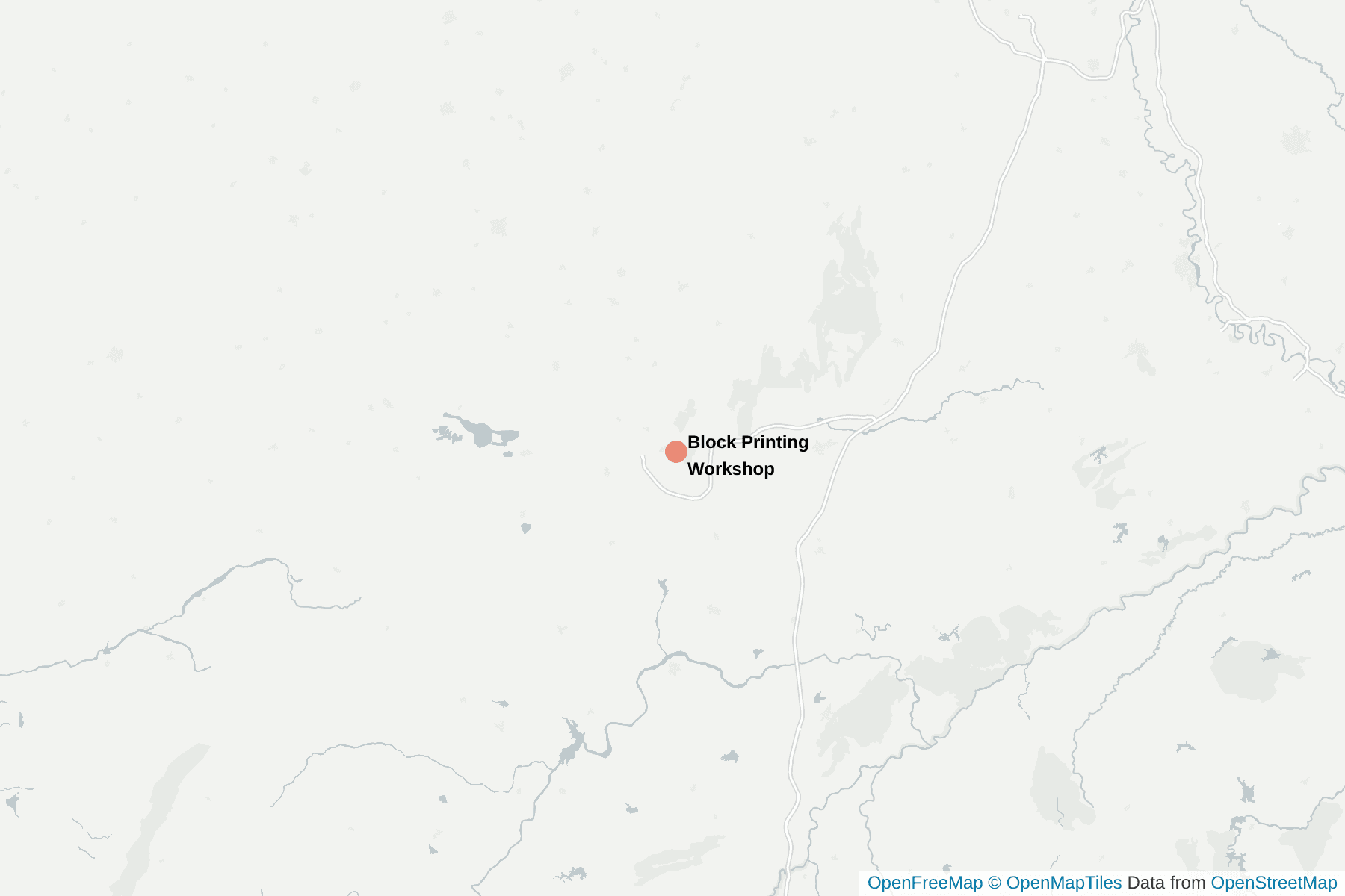 Map of Block Printing Workshop