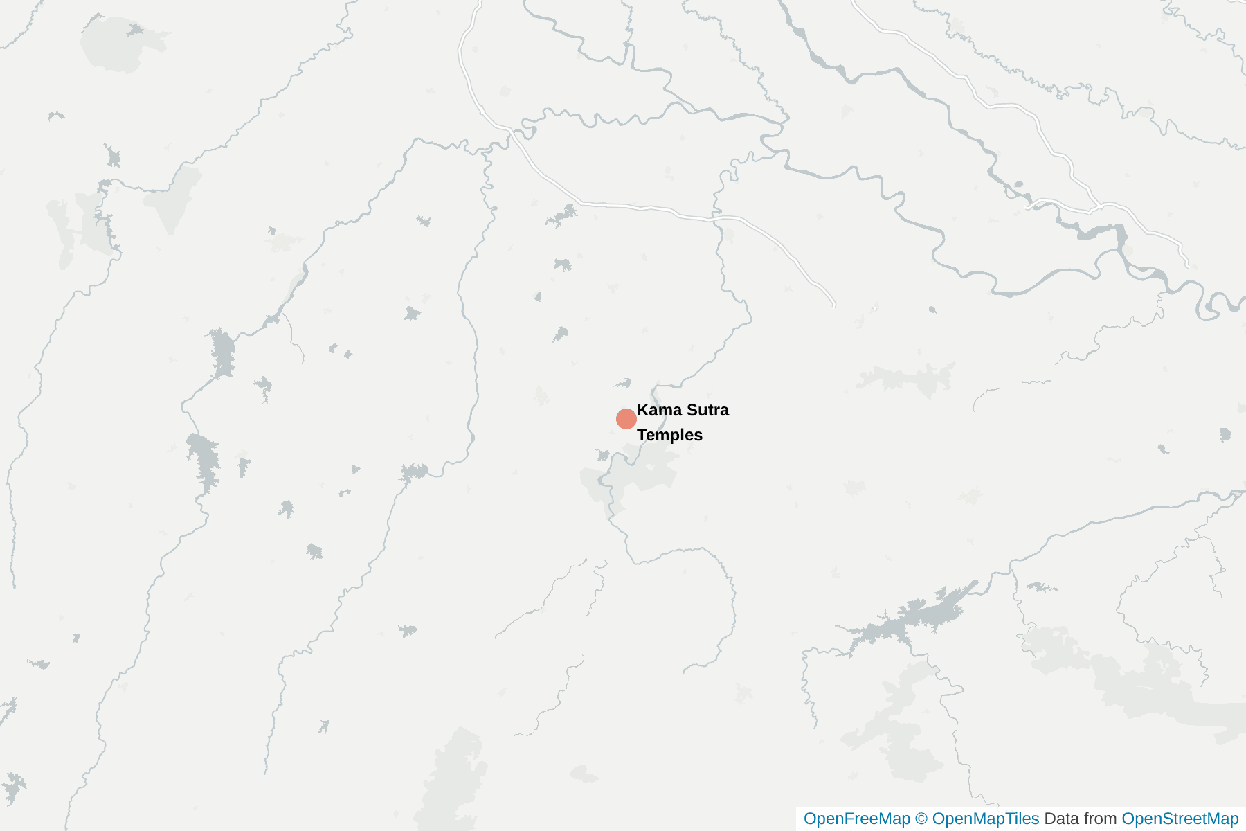 Map of Kama Sutra Temples