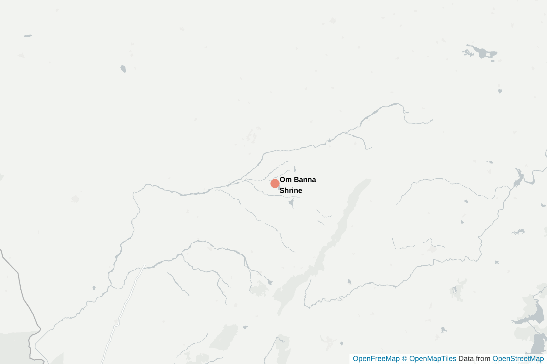 Map of Om Banna Shrine