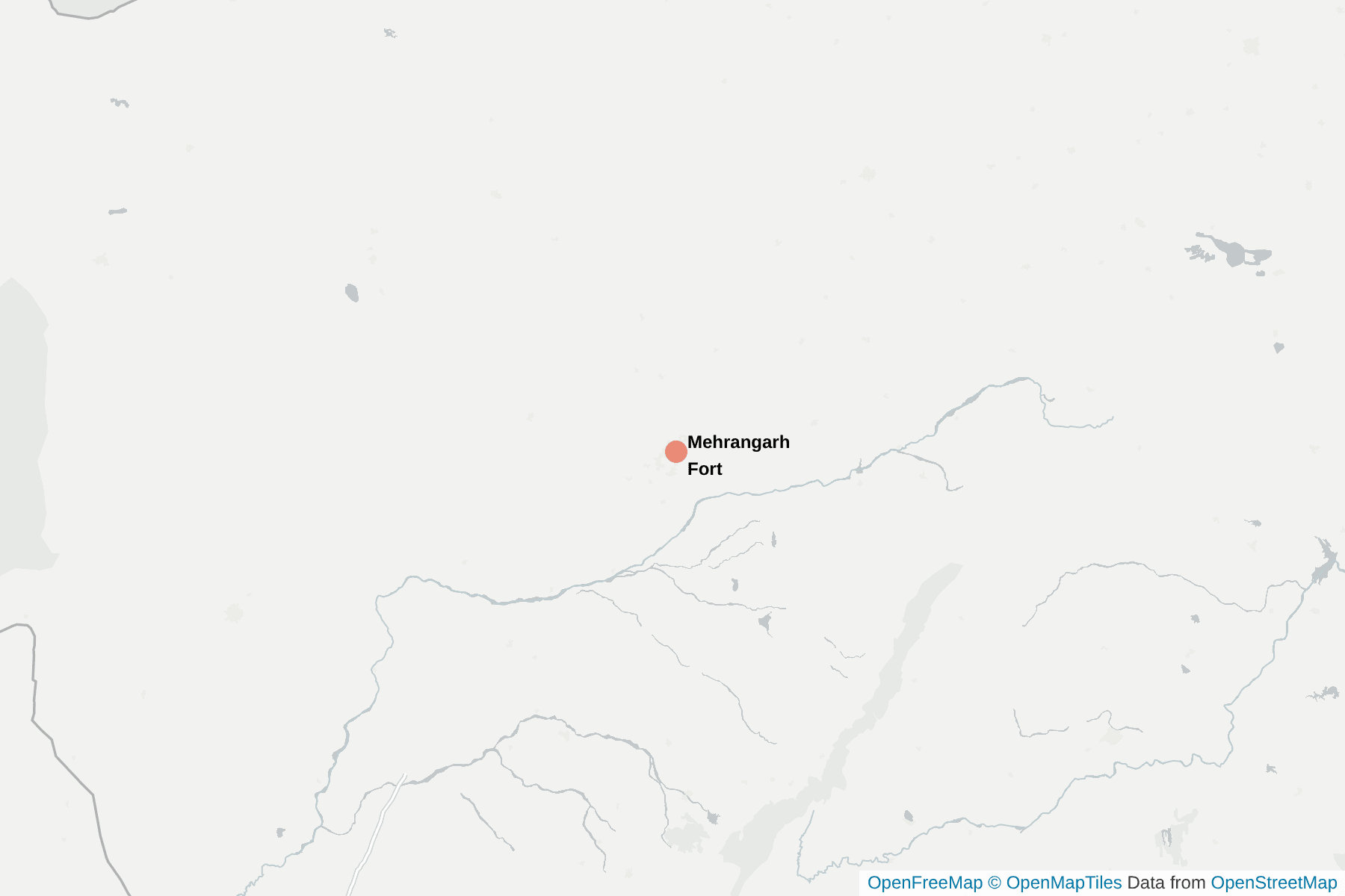 Map of Mehrangarh Fort