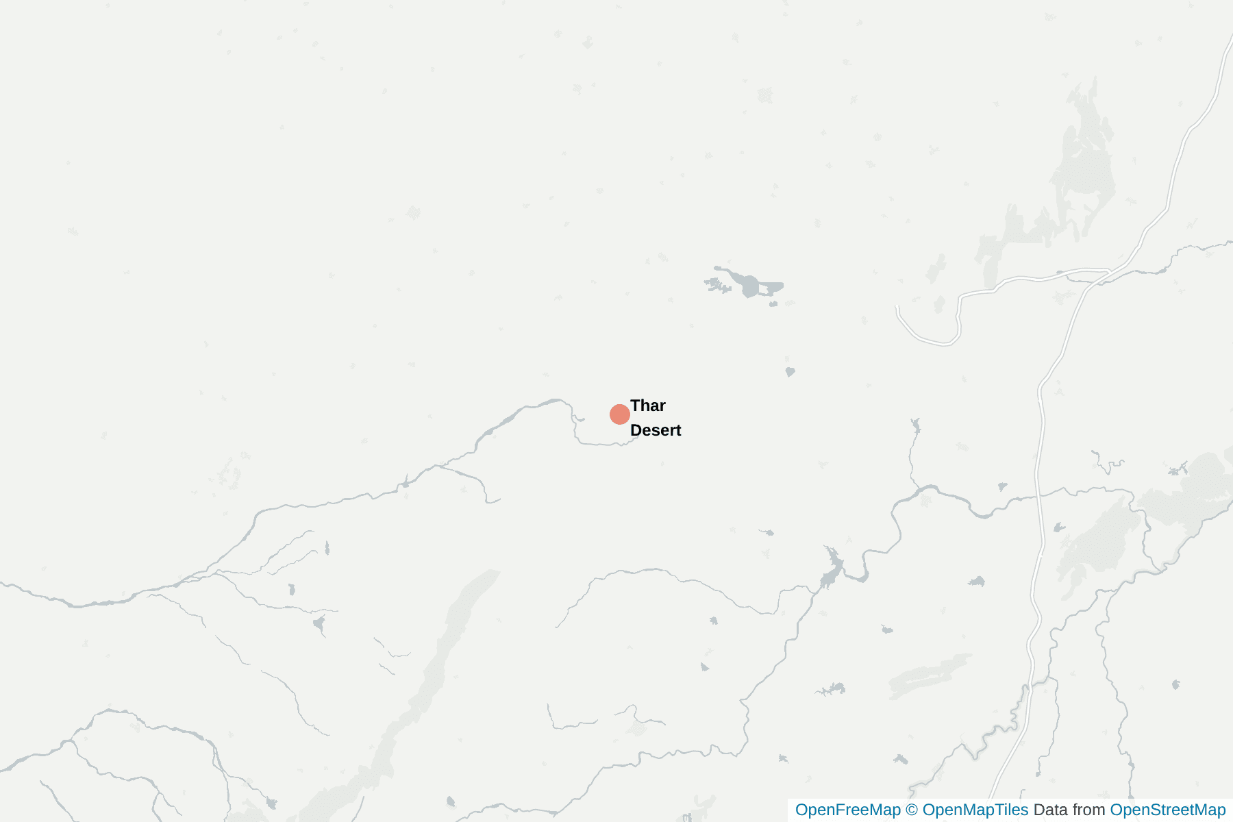 Map of Thar Desert