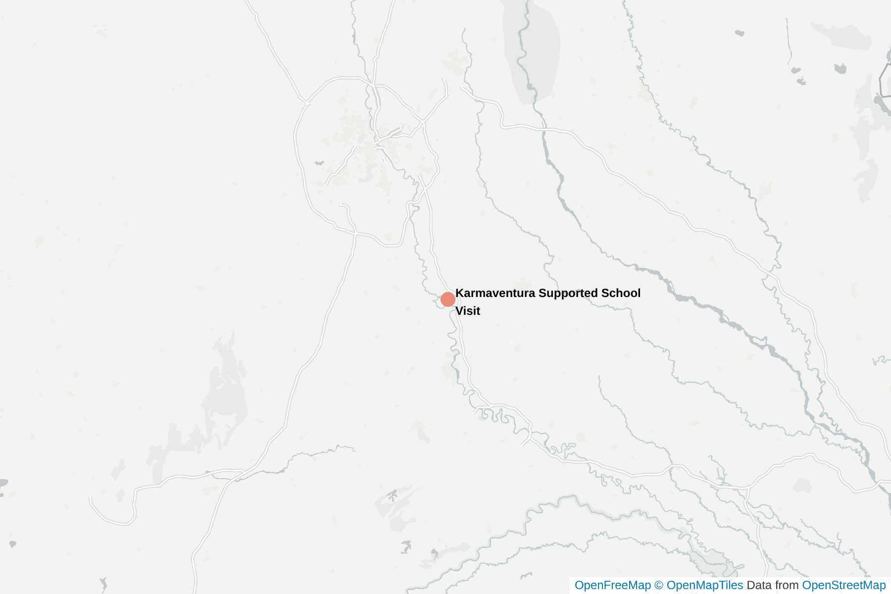 Map of Karmaventura Supported School Visit