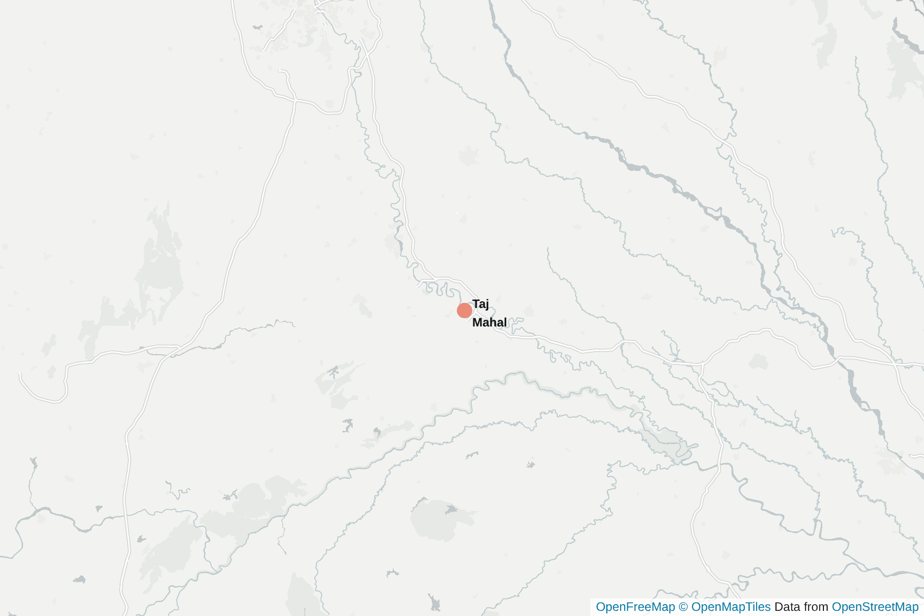 Map of Taj Mahal
