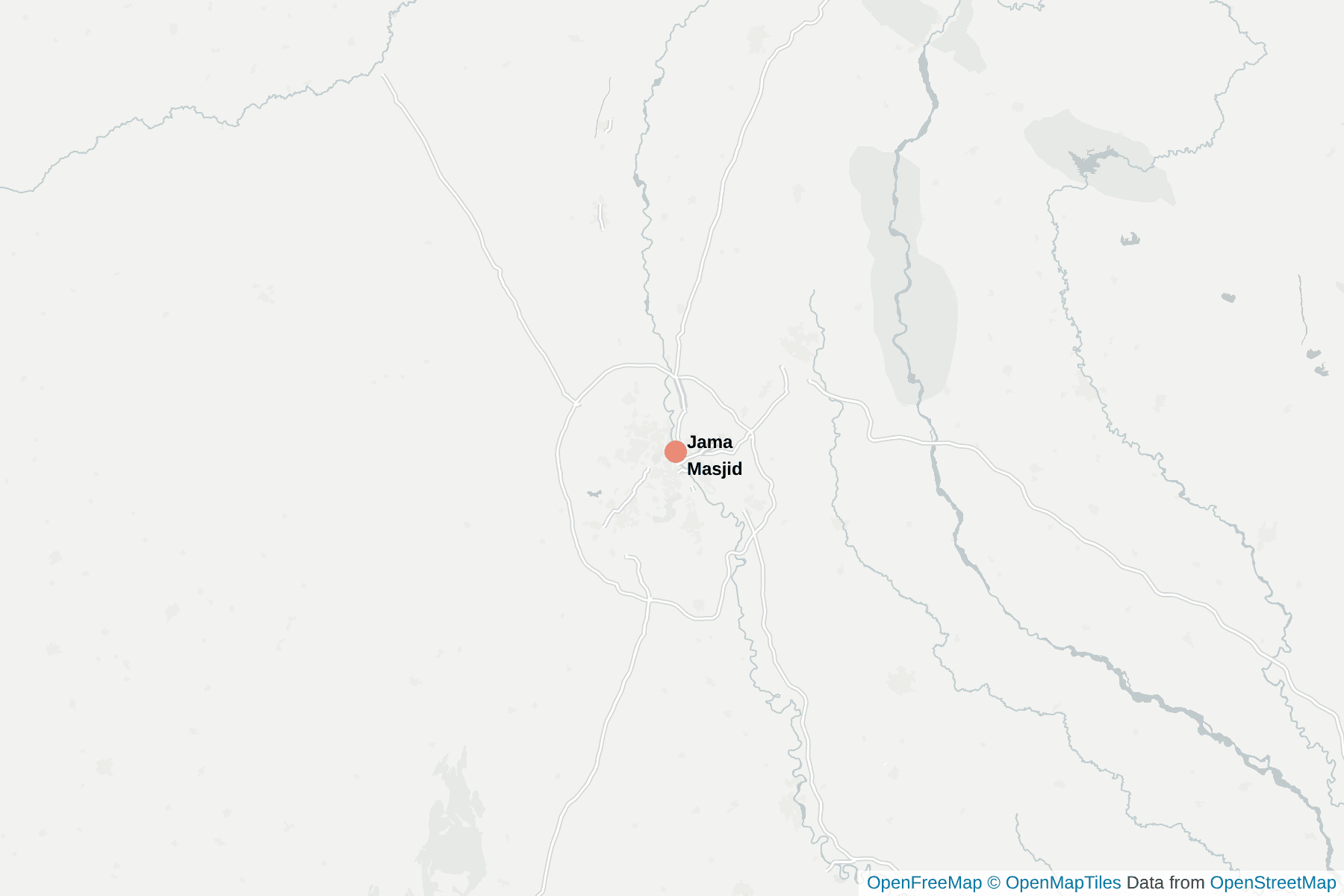 Map of Jama Masjid