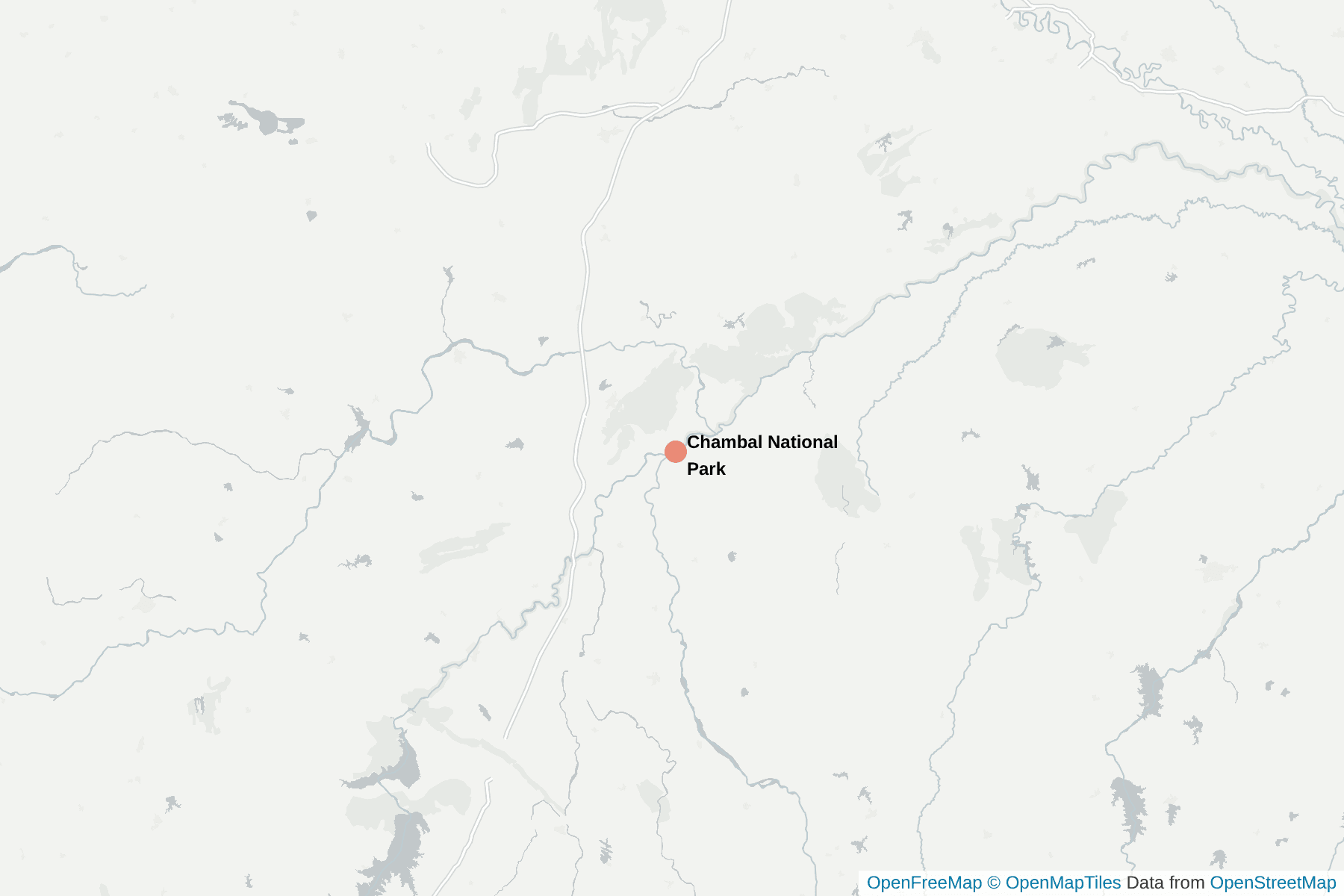 Map of Chambal National Park