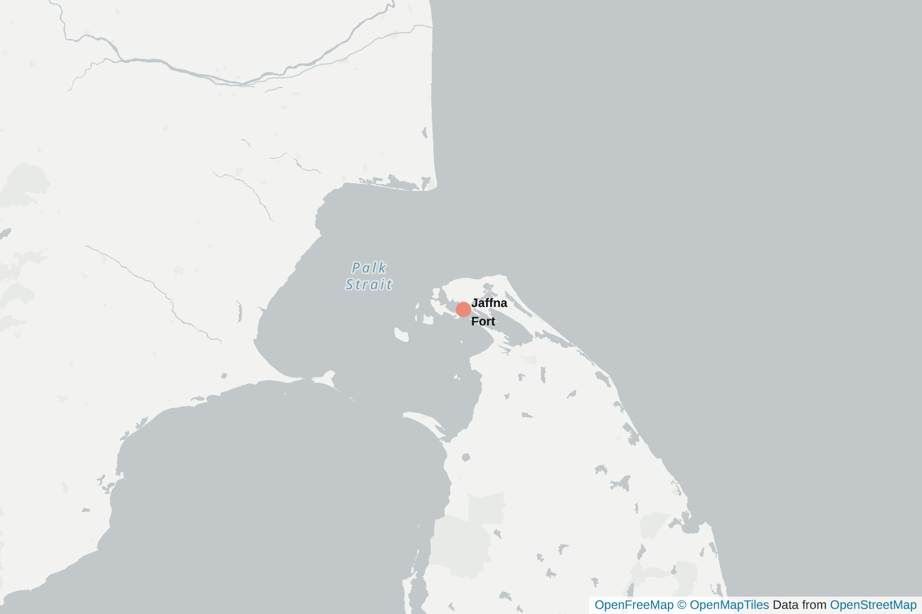 Map of Jaffna Fort